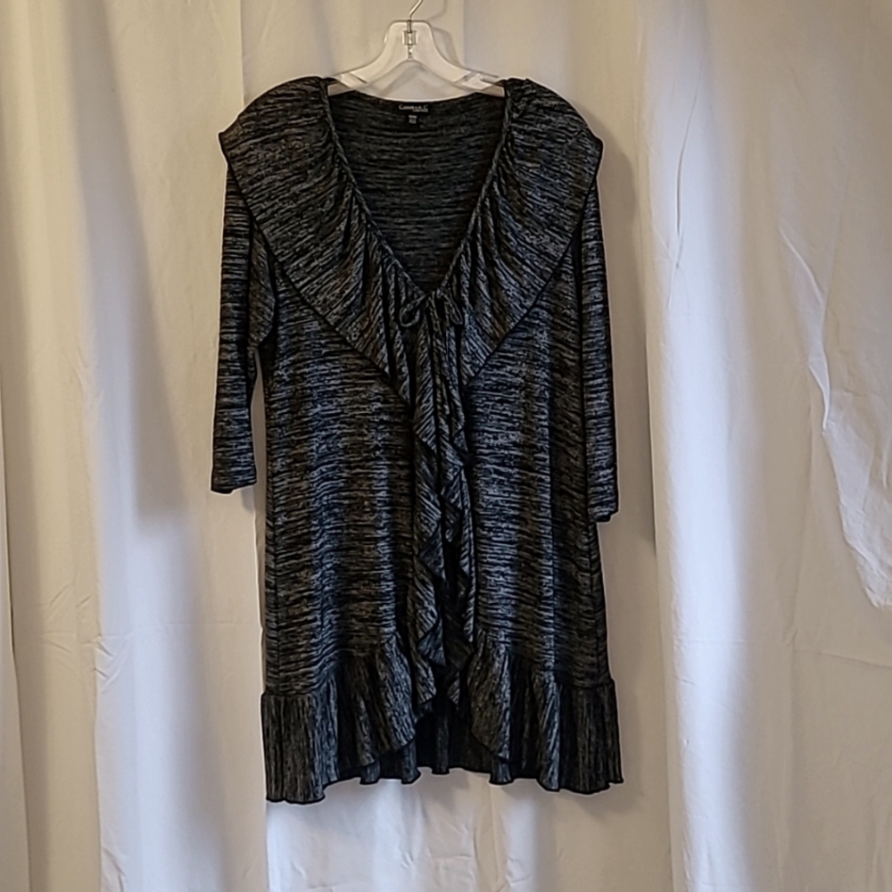 Long shrug.  Conrad C, size M, heather black & gray.